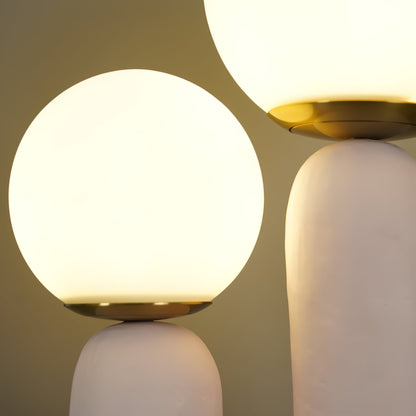 ClearLume – Sleek Glass and Resin Table Lamp