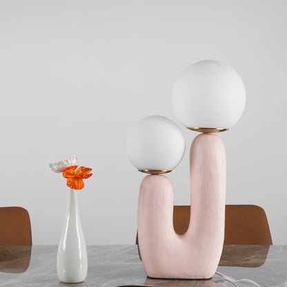 ClearLume – Sleek Glass and Resin Table Lamp