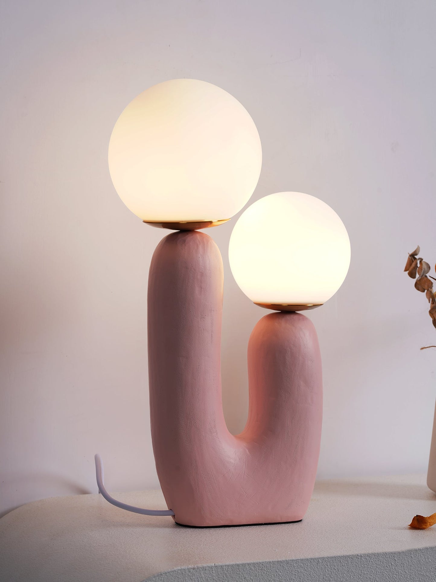 ClearLume – Sleek Glass and Resin Table Lamp