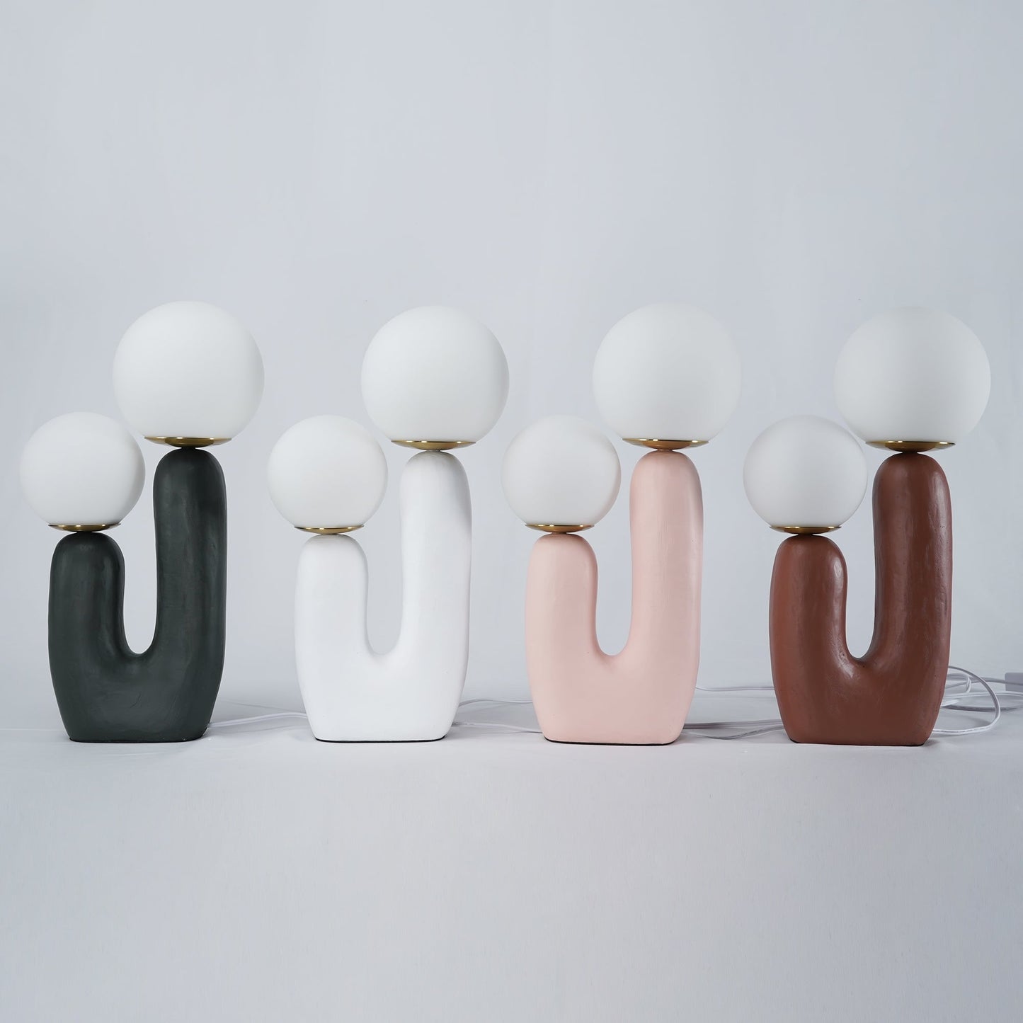 ClearLume – Sleek Glass and Resin Table Lamp