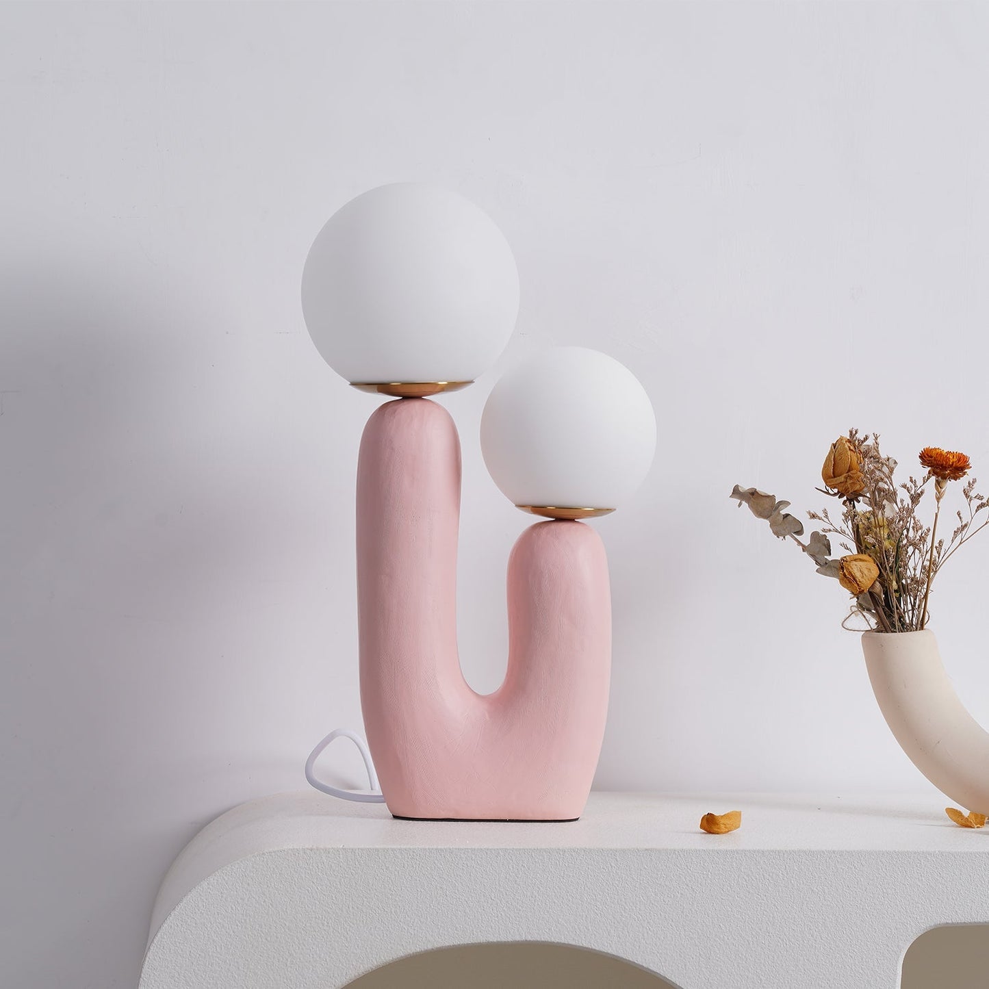 ClearLume – Sleek Glass and Resin Table Lamp