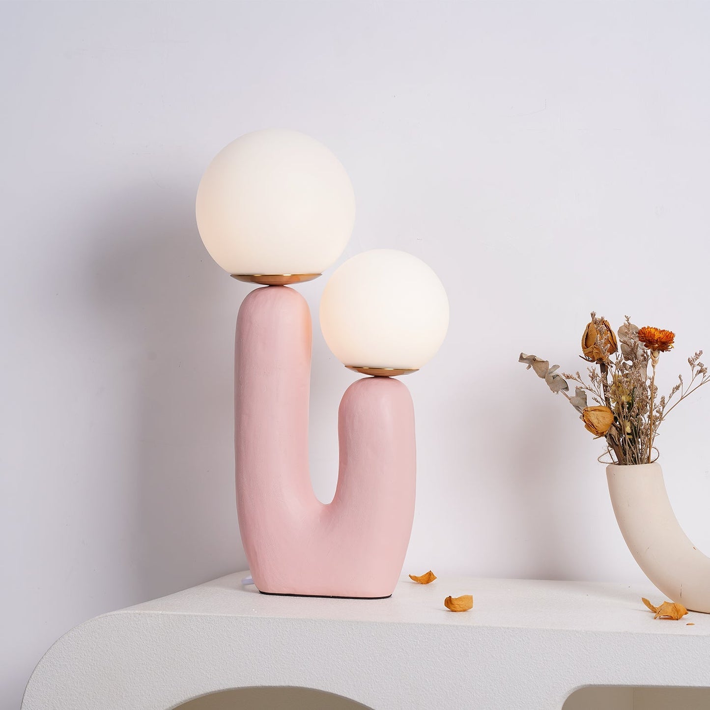 ClearLume – Sleek Glass and Resin Table Lamp