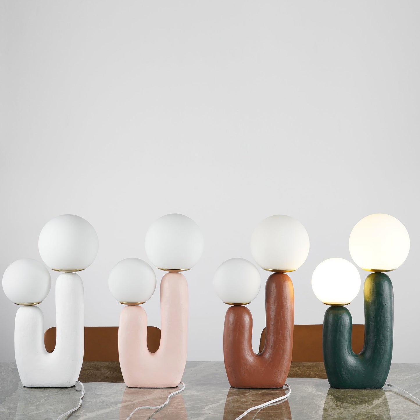 ClearLume – Sleek Glass and Resin Table Lamp