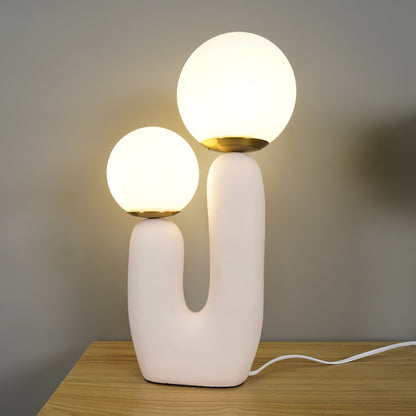ClearLume – Sleek Glass and Resin Table Lamp