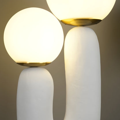 ClearLume – Sleek Glass and Resin Table Lamp
