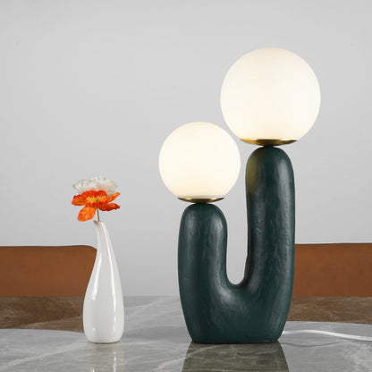ClearLume – Sleek Glass and Resin Table Lamp