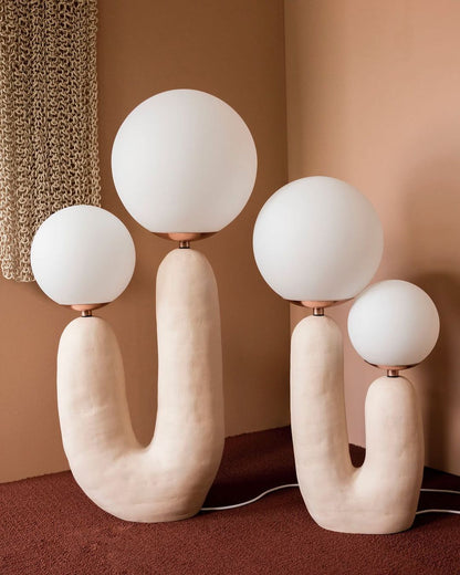 ClearLume – Sleek Glass and Resin Table Lamp