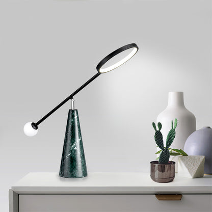 TriGlow – Geometric Table Lamp with Adjustable Swan Neck