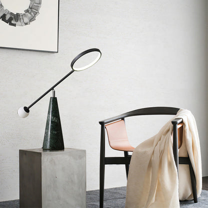 TriGlow – Geometric Table Lamp with Adjustable Swan Neck