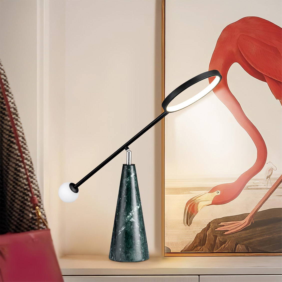 TriGlow – Geometric Table Lamp with Adjustable Swan Neck