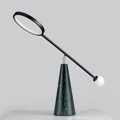 TriGlow – Geometric Table Lamp with Adjustable Swan Neck