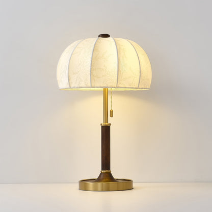 OrchidLite - Lámpara de Mesa Elegante con Pantalla de Tela Moderna