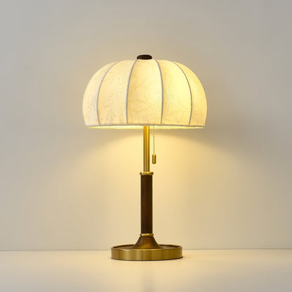 OrchidLite - Lámpara de Mesa Elegante con Pantalla de Tela Moderna