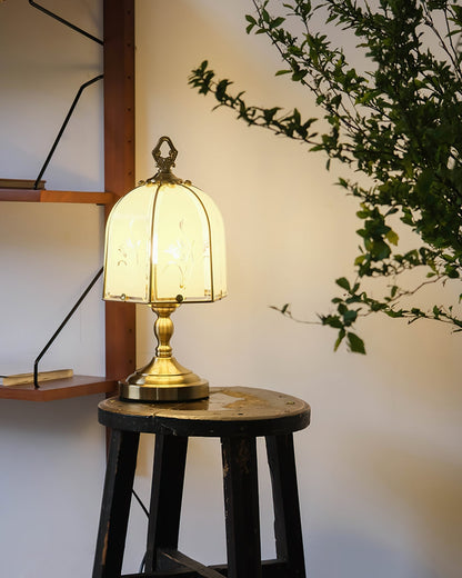 RadiantBloom - Lampe en Verre Orchidée