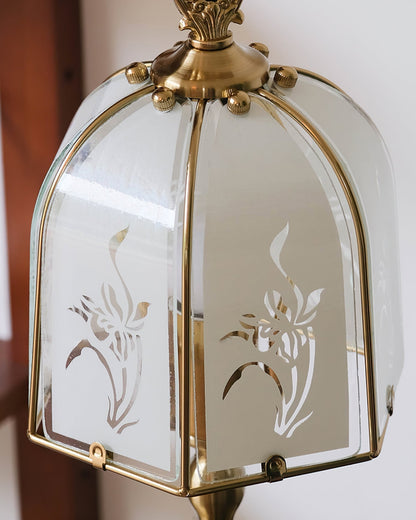 RadiantBloom - Lampe en Verre Orchidée