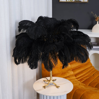 FeatherGlam – Luxuriöse Tischlampe