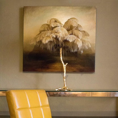 FeatherGlam – Luxuriöse Tischlampe