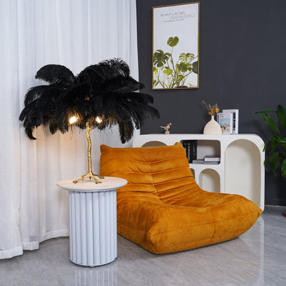 FeatherGlam – Luxuriöse Tischlampe