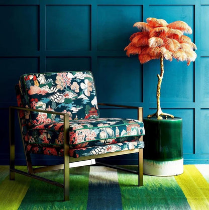 FeatherGlam – Luxuriöse Tischlampe