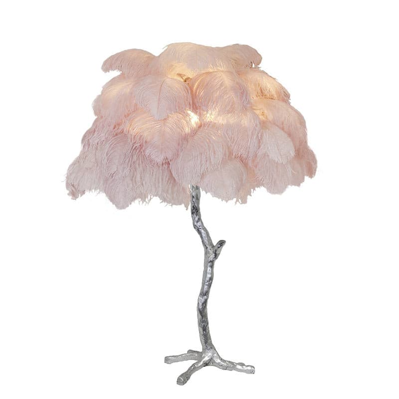 FeatherGlam – Luxuriöse Tischlampe
