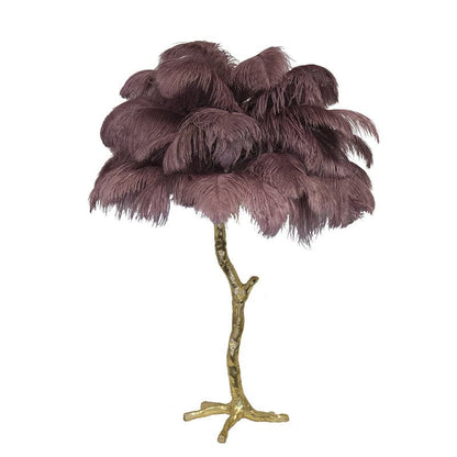 FeatherGlam – Luxuriöse Tischlampe