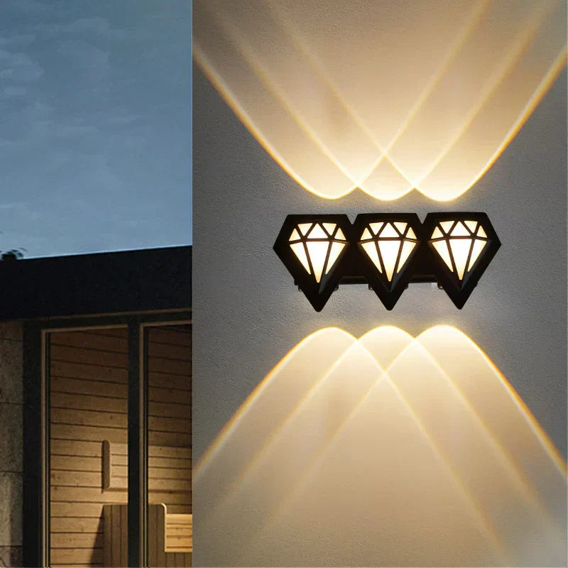 Modern Outdoor Wall Lamp - Waterproof LED Exterior Wall Lights for Gardens-2