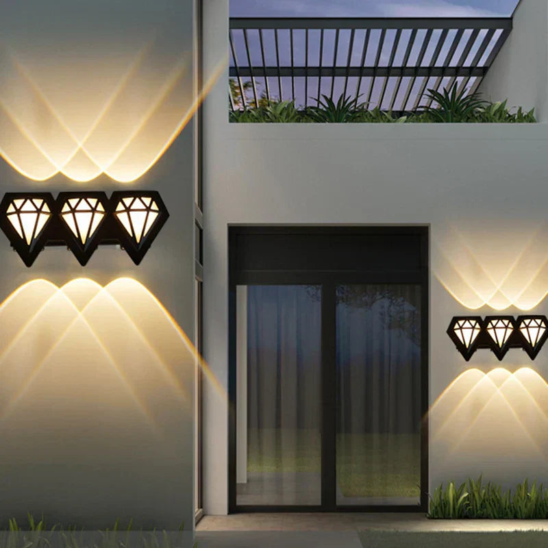 Modern Outdoor Wall Lamp - Waterproof LED Exterior Wall Lights for Gardens-4