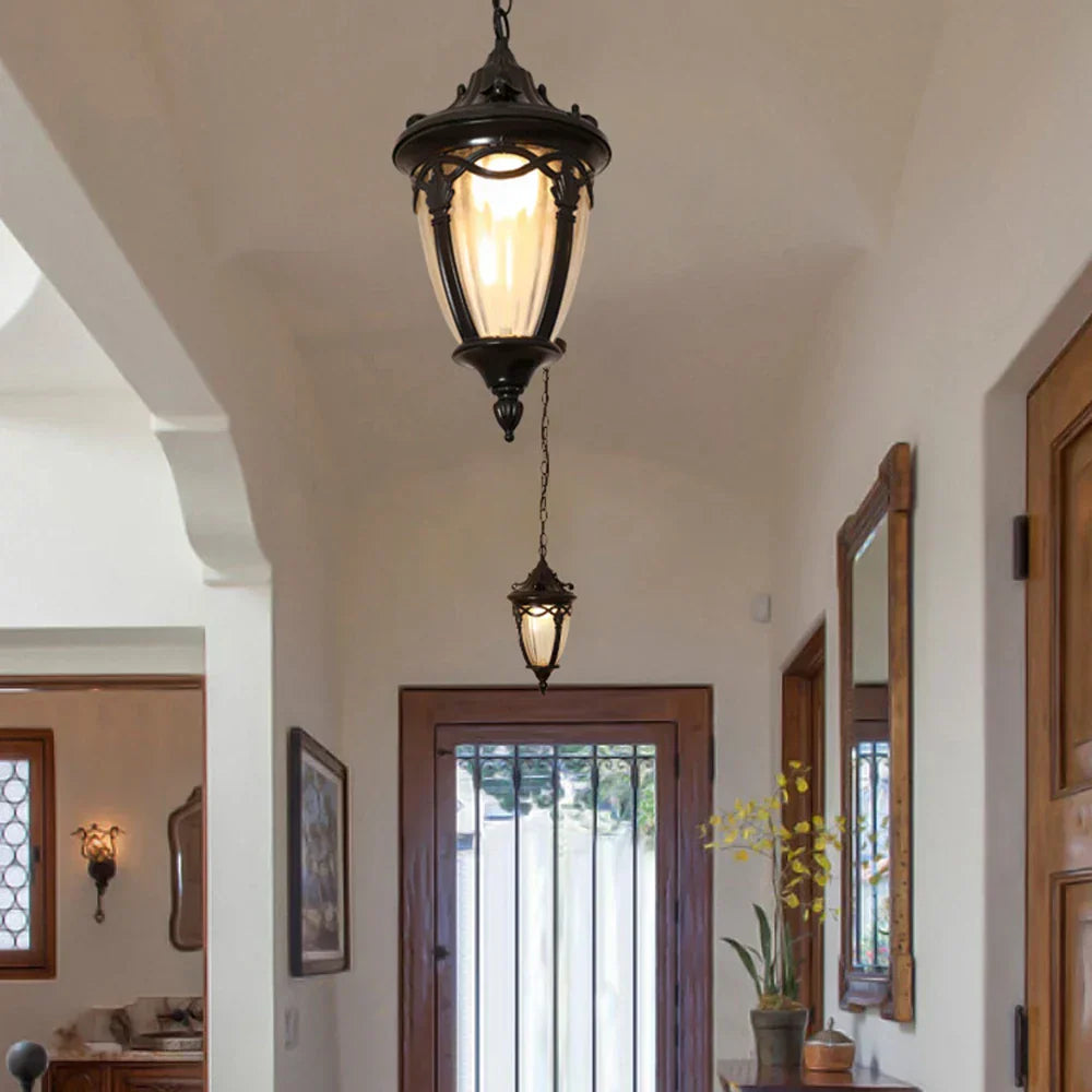 Retro Outdoor Hanging Lamp – Waterproof LED Fairy Light Wreath for Garden and Patio – Enchanting Outdoor Light Fixture-3