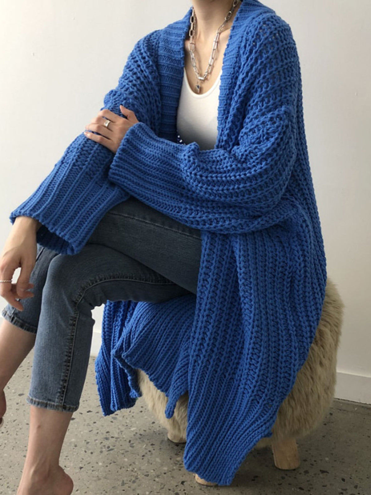Oversize Split Knit Outerwear 0