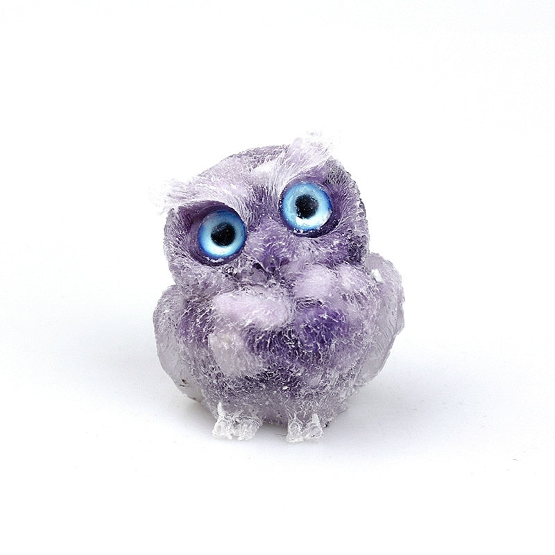 OwlStone | Charming Handcrafted Natural Crystal Owl Figurine for Décor 10