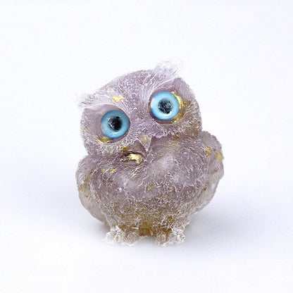 OwlStone | Charming Handcrafted Natural Crystal Owl Figurine for Décor 18