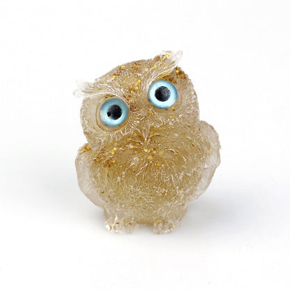 OwlStone | Charming Handcrafted Natural Crystal Owl Figurine for Décor 21