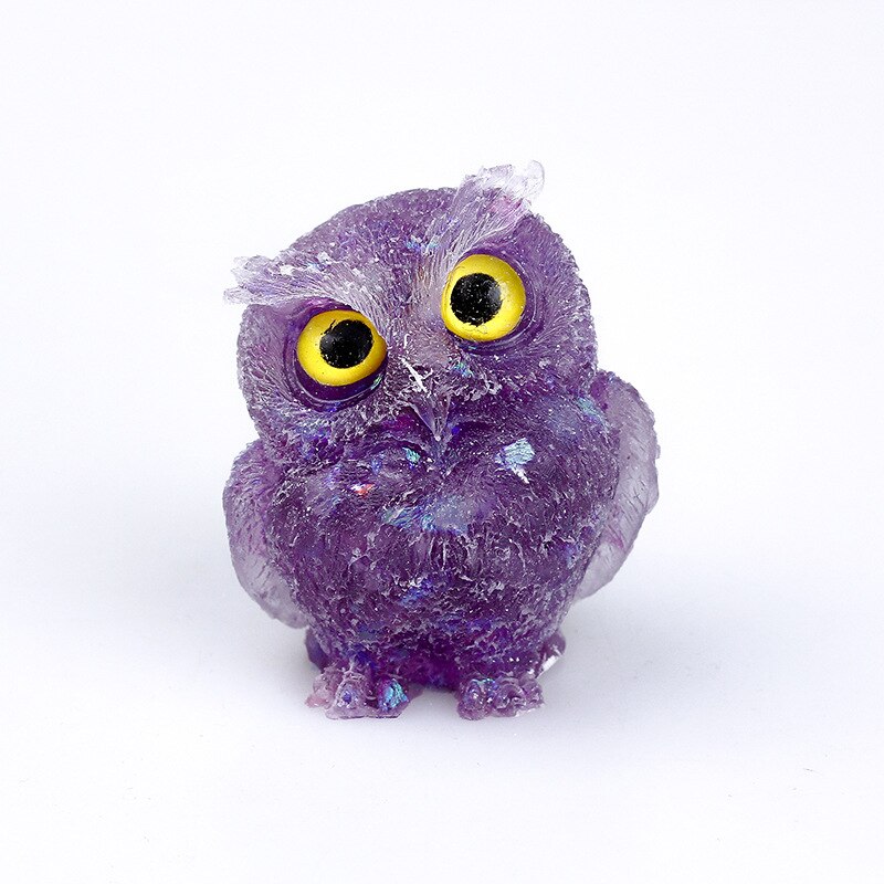 OwlStone | Charming Handcrafted Natural Crystal Owl Figurine for Décor 22
