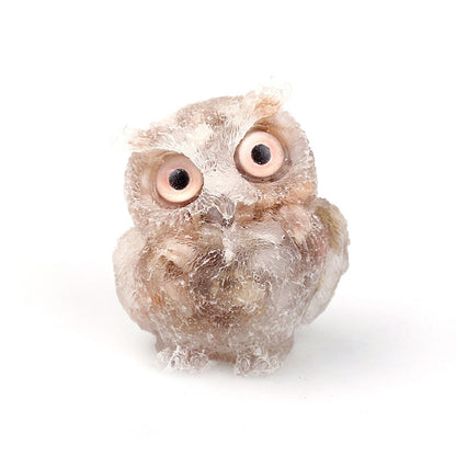 OwlStone | Charming Handcrafted Natural Crystal Owl Figurine for Décor 3
