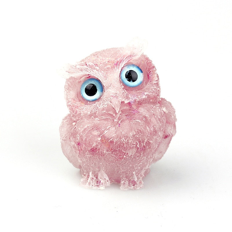 OwlStone | Charming Handcrafted Natural Crystal Owl Figurine for Décor 4