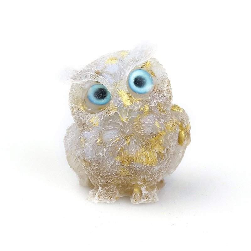 OwlStone | Charming Handcrafted Natural Crystal Owl Figurine for Décor 9