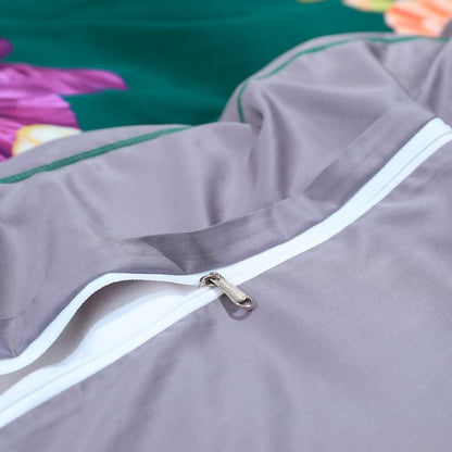 LuxGreen – Juego de Edredón de Algodón Egipcio Premium