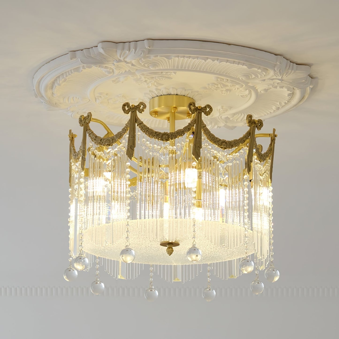 CrystalRain - Luminaire Plafonnier Goutte d'Eau