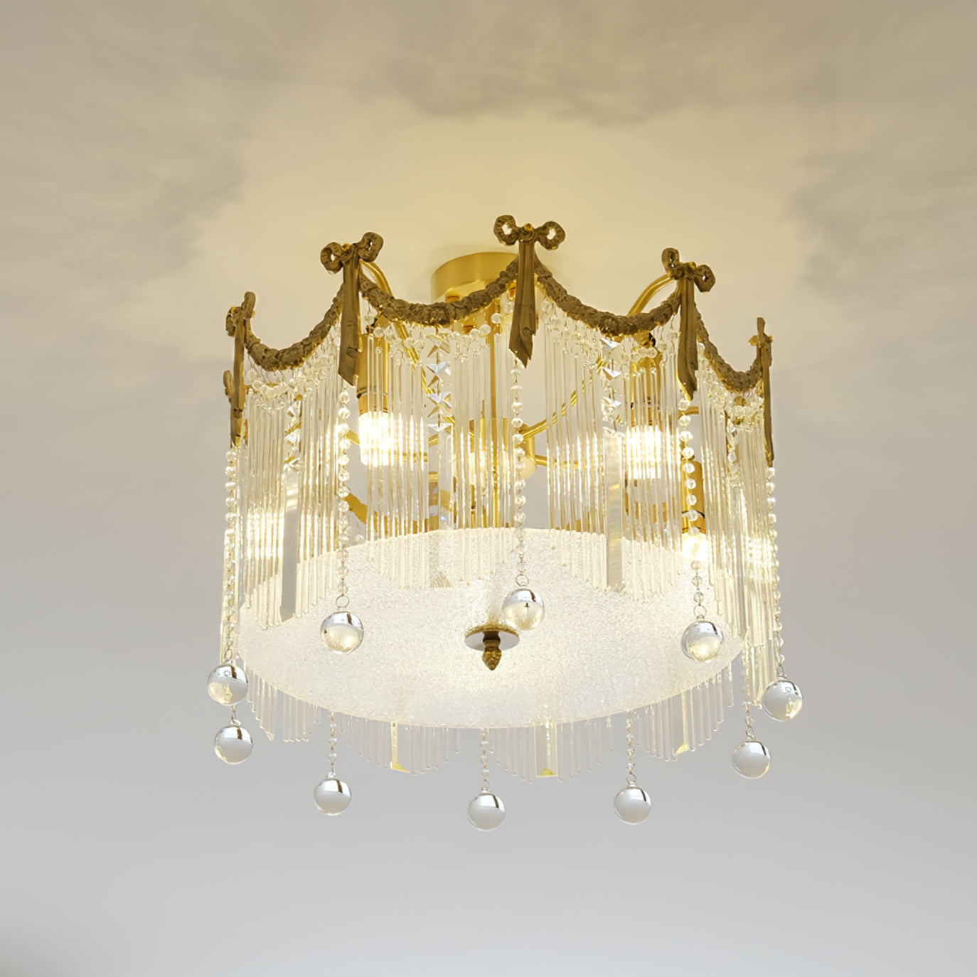 CrystalRain - Luminaire Plafonnier Goutte d'Eau