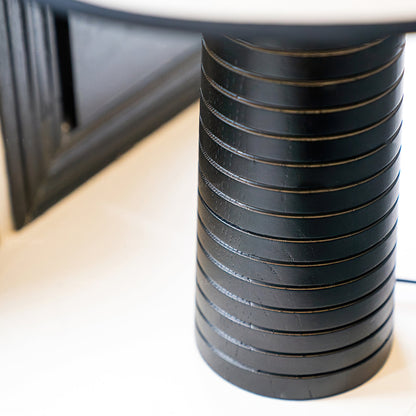 LuxePalisades - Lámpara de mesa de diseño geométrico con brillo cálido