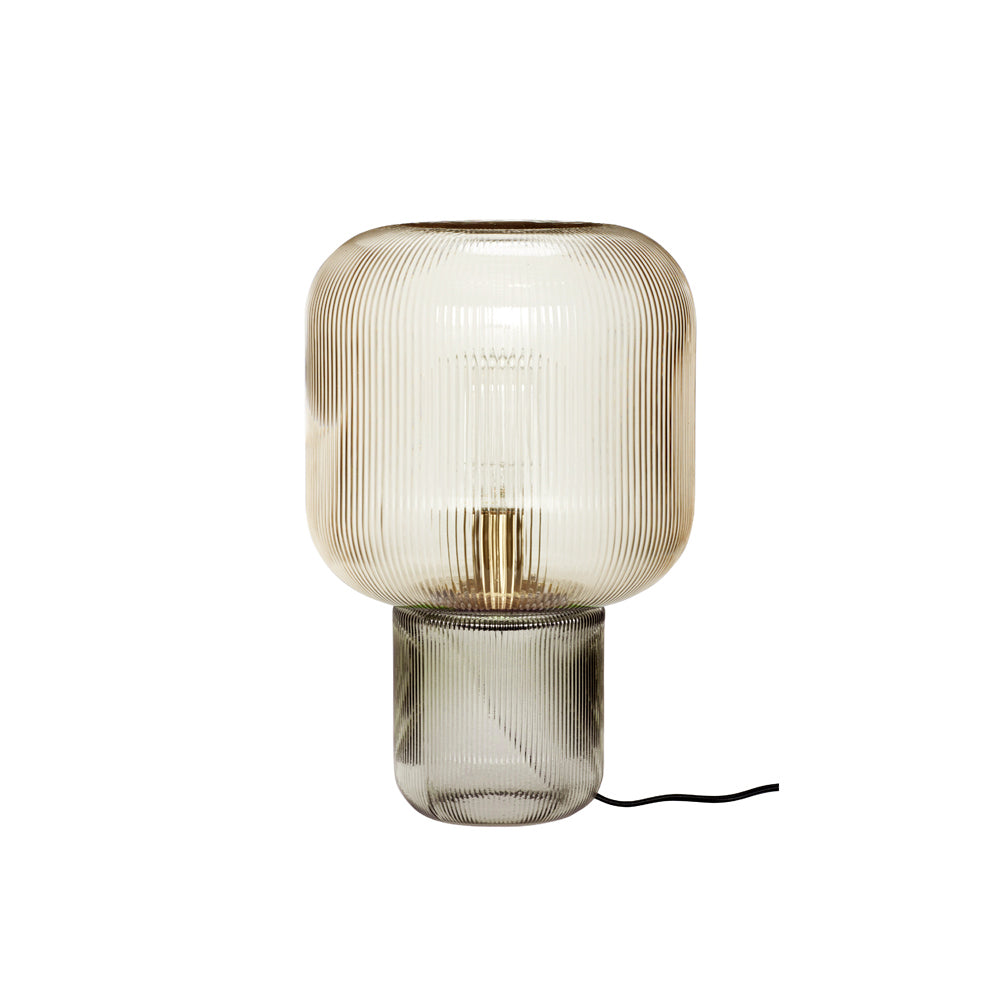 GlimmerOval – Stylowa Lampa Stołowa ze Szkła i Metalu