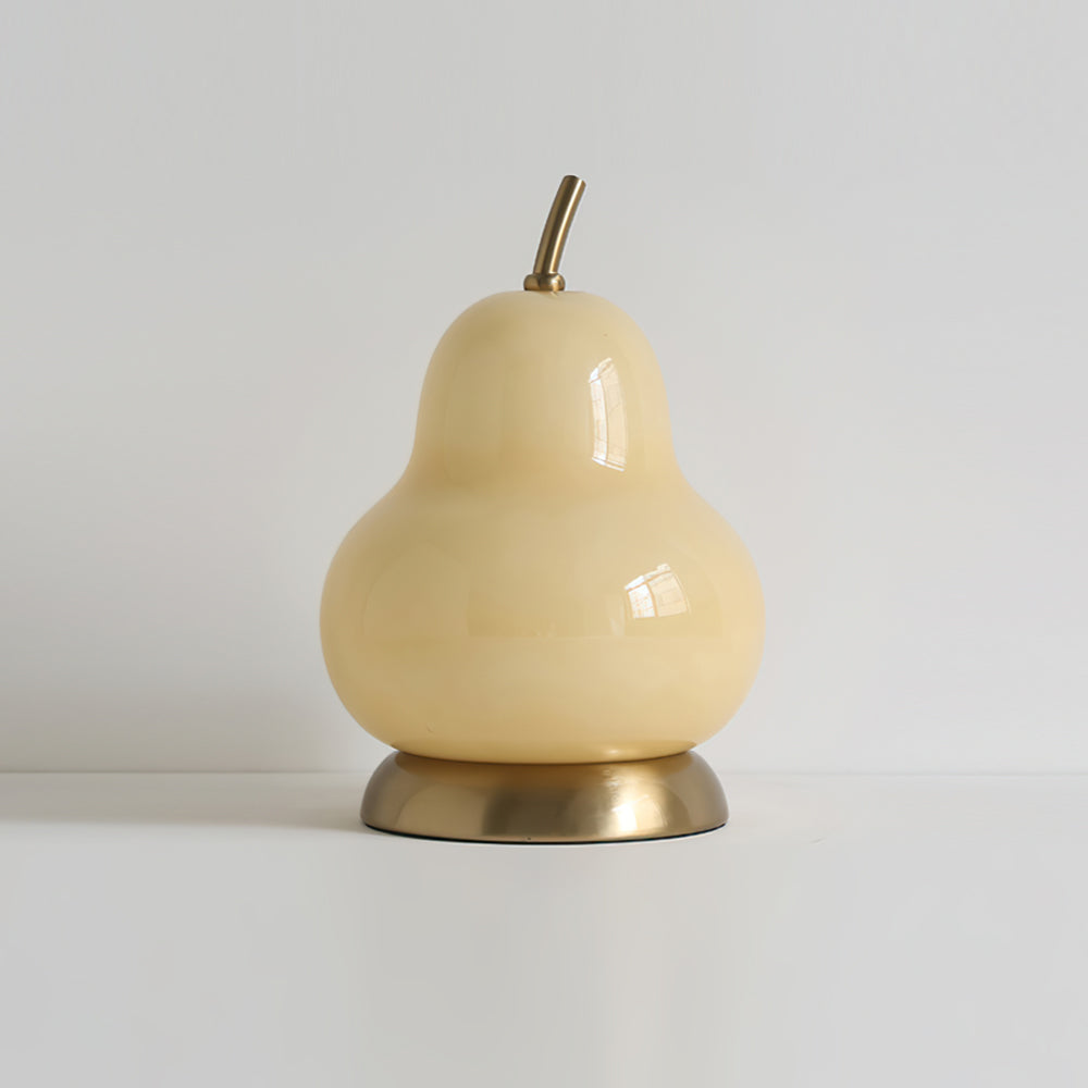 RadiantPear - Lampe de table en verre portable