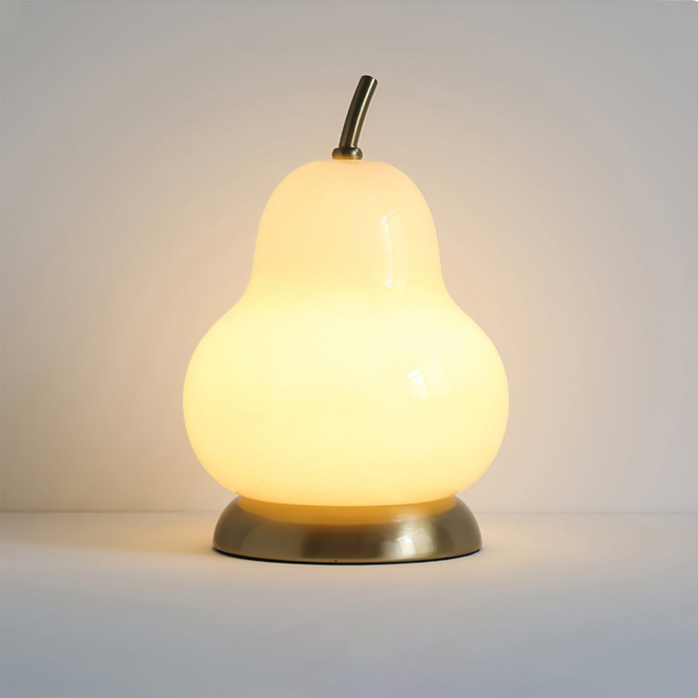 RadiantPear - Lampe de table en verre portable