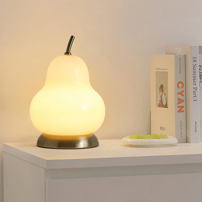 RadiantPear - Lampe de table en verre portable