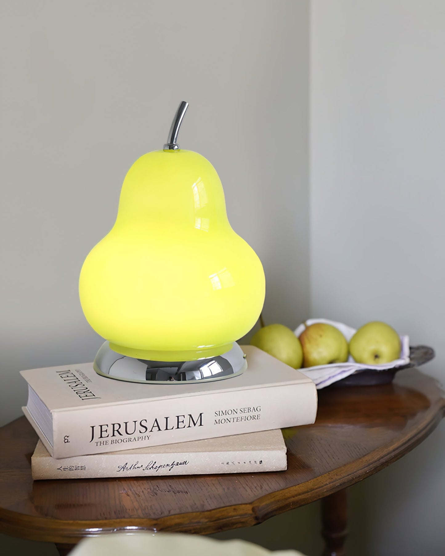 RadiantPear - Lampe de table en verre portable