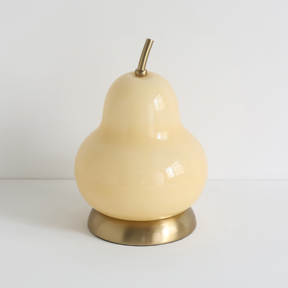 RadiantPear - Lampe de table en verre portable