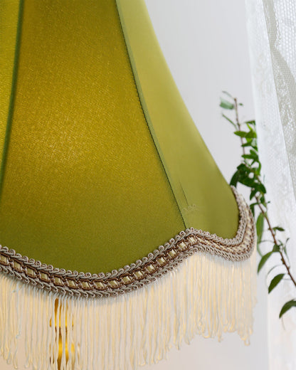 ChicGlow – Marble Footed Table Lamp with Tassel Accents