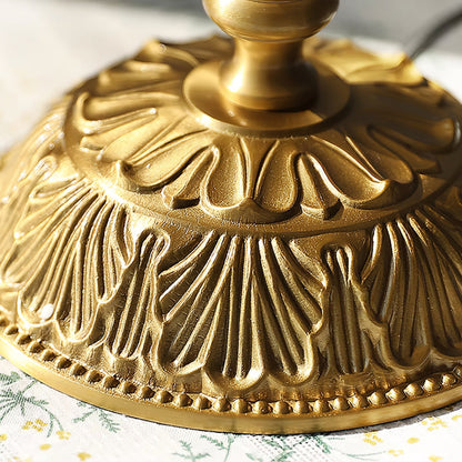 ChicGlow – Marble Footed Table Lamp with Tassel Accents