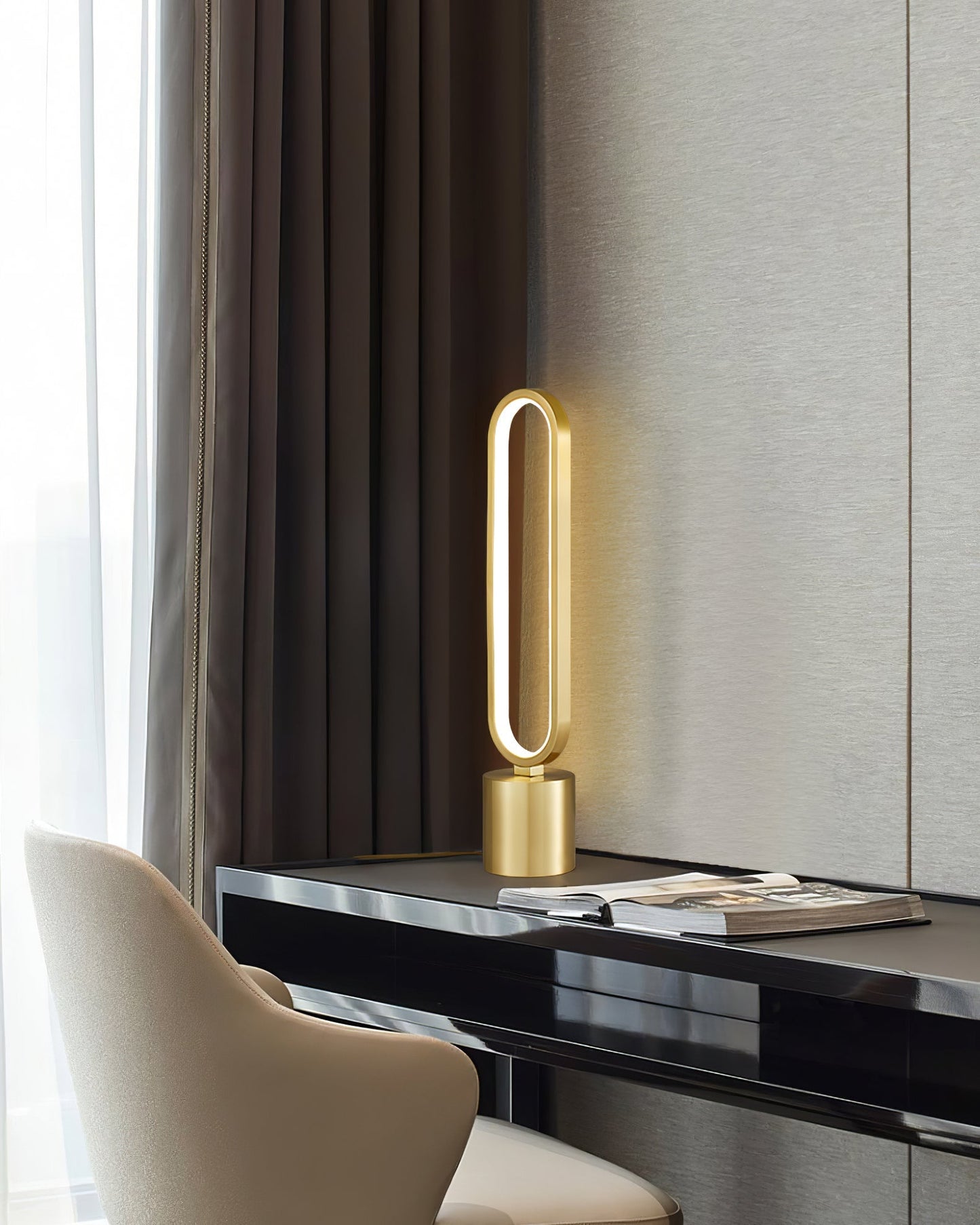 LuxeBeam - Table Lamp with Subtle Elegance and Warm, Soothing Light