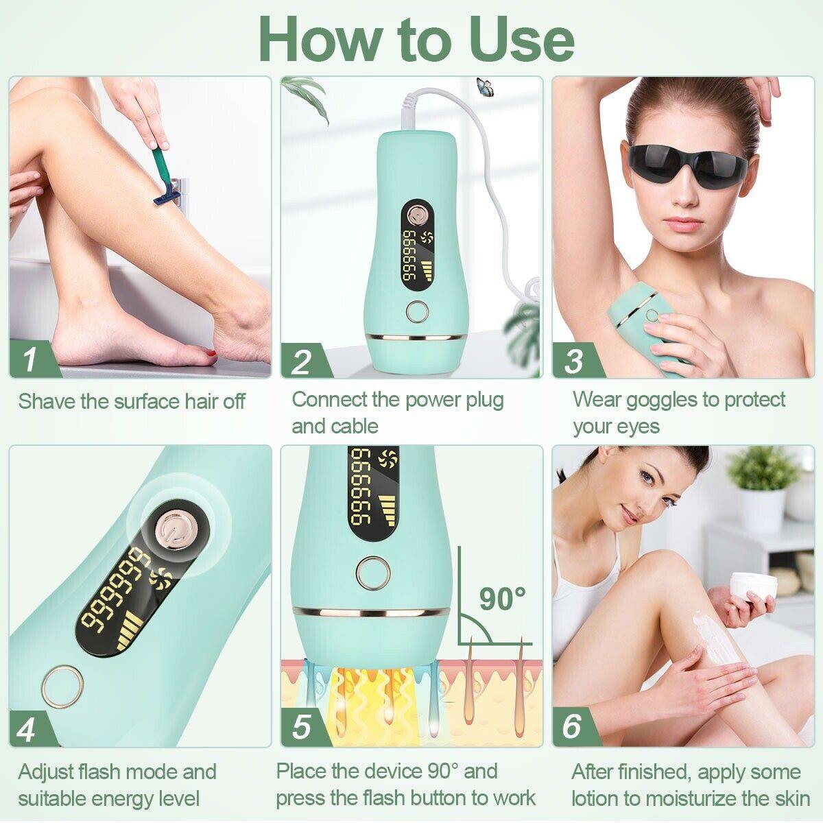 Permanent Laser Hair Removal Epilator For Face and Body 5